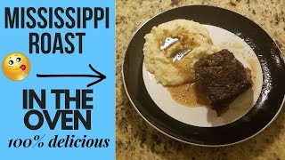 How To Make Mississippi Roast In The Oven  NO CROCK POT REQUIRED [upl. by Quinton119]