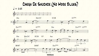 Chega De Saudade No More Blues Backing Track For Bass BPM 145 [upl. by Emmaline294]