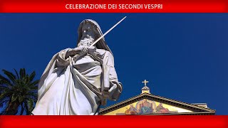 Celebrazione dei Secondi Vespri 25 gennaio 2024 Papa Francesco [upl. by Evin]