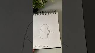 How to draw a Girl in Easy Way shortsfeed shortsvideo drawing tutorialtamil pencildrawing [upl. by Stempson]