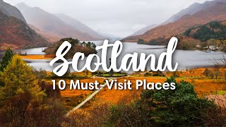 SCOTLAND TRAVEL 2023  10 Beautiful Places To Visit In Scotland  Itinerary Suggestions [upl. by Gurl169]