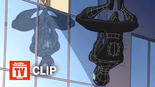 The Spectacular SpiderMan 2008  Black Suit SpiderMan Scene S1E10 [upl. by Tocs]