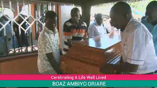 Celebration Of W Life Well Lived for BOAZ AMBIYO ORIARE [upl. by Latsyek]