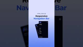 Responsive Navigation Bar HTML CSS JavaScript [upl. by Clerc744]