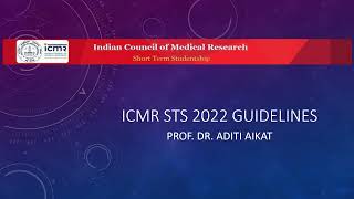 ICMR STS 2022 guidelines ICMRSTS2022 research Medicalundergraduate dentalundergraduate ICMR [upl. by Jeanelle]