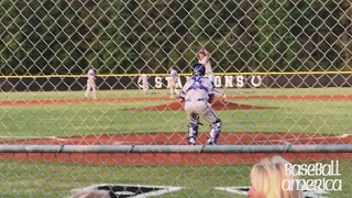 MLB Draft prospect MacKenzie Gore pitching on April 28 2017 [upl. by Imojean]