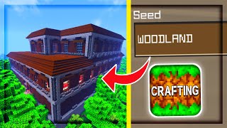 THE BEST WOODLAND MANSION SEED in Crafting and Building [upl. by Rapsag494]