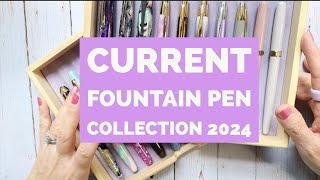 My Current Fountain Pen Collection Aug 2024 [upl. by Vil]