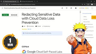 Redacting Sensitive Data with Cloud Data Loss Prevention  qwiklabs  GSP864 [upl. by Collie832]