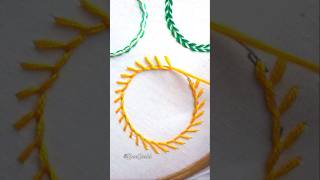 💥Most demanding 👌basic hand embroidery stitch circle desing🔥🔥 [upl. by Elexa946]