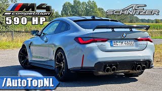 BMW M4 G82 AC Schnitzer  REVIEW on AUTOBAHN NO SPEED LIMIT by AutoTopNL [upl. by Birdella]