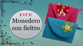 DIY MONEDEROS CON FIELTRO por KEYZULE HL [upl. by Nolrak]