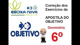 Resolução da Apostila do Objetivo 6º ano Segmentos Consecutivos Colineares Congruentes [upl. by Corbet]