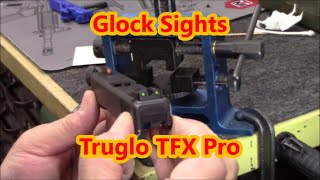 TRUGLO TFX Pro Tritium and Fiber Optic Xtreme Handgun Sights for Glock Pistols [upl. by Leirza112]