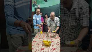 rajbhog rasgulla challenge with family funny challenge game [upl. by Rise]