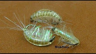 Fly Tying Freshwater Shrimp  Scud by Mak [upl. by Honey]