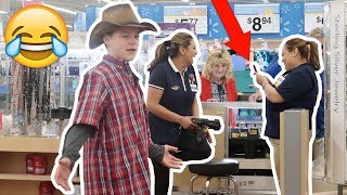 YODELING IN WALMART PRANK KICKED OUT [upl. by Ydnih]