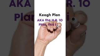 Keogh Plan  Tax Term Tuesday [upl. by Hgeilhsa355]