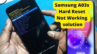 Samsung a03s hard reset only 2 minutes me bina computer 🖥 ke 👍👍 [upl. by Nyssa]