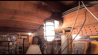 Installing 2 Lithonia Lighting W150I Vapor Tight Wall Packs [upl. by Nikral309]