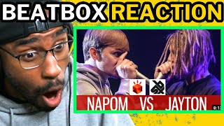 NAPOM vs JAYTON  Grand Beatbox SHOWCASE Battle 2017  14 Final REACTION [upl. by Aietal]