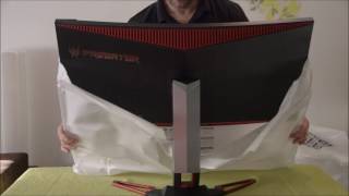 Acer Predator Z35 Curved Monitor 144200Hz  Unboxing und Test [upl. by Landre411]