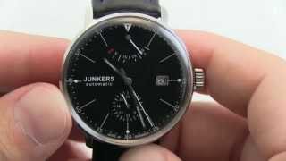 Junkers German Automatic Bauhaus Watch with Power Reserve 60602 [upl. by Moir]