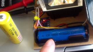 Testing the18650 lithium ion battery with my solar light [upl. by Anagrom]