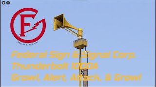 Federal Sign amp Signal Thunderbolt 1000A  2X Growl Alert amp Attack  Meade County Roblox [upl. by Dannon]