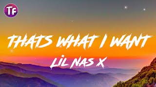 Lil Nas X  THATS WHAT I WANT Lyrics [upl. by Pronty424]