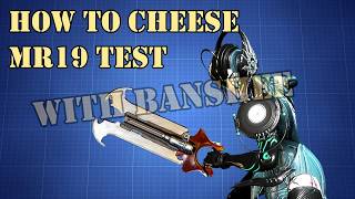 Warframe  How to cheese Mastery Rank 19 test with Banshee Still working [upl. by Teryl]