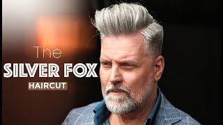 THE SILVER FOX HAIRCUT Men´s hairstyling inspiration [upl. by Eeuqram]