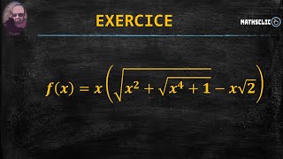 MATHSCLIC  ANALYSE  EXERCICE  BAC  1 [upl. by Odericus]