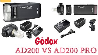 Godox ad200 vs ad200 pro flash strobe comparison best for weddingeventsfashionoutdoor shoots [upl. by Nannarb952]