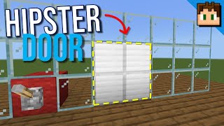 The HIPSTER DOOR Minecraft Bedrock 120 Tutorial [upl. by Arst393]