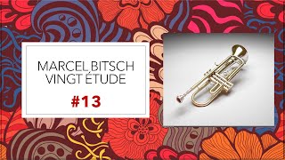 TRUMPET ETUDE Marcel Bitsch Vingt Étude 13 [upl. by Onida]