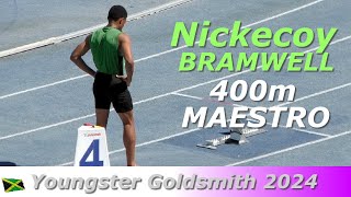 Nickecoy BRAMWELL  Ian BARKER  Markel SMITH  Boys 400m Class 2  Youngster Goldsmith 2024 [upl. by Aicylla]