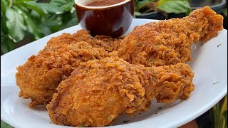 Crispy Fried Chicken Flavorful amp Delicious No Milk No Egg [upl. by Cindra]