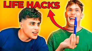 testamos os LIFE HACKS mais INCRIVEIS que EXISTEM [upl. by Wahkuna]