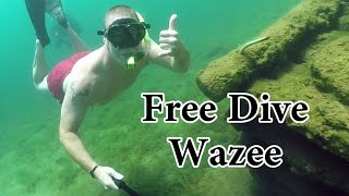 Free Diving Lake Wazee Black River Falls Wisconsin [upl. by Aushoj614]