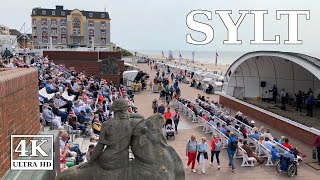 Pfingsten 2023 Live Musik an der Promenade in Westerland Sylt 🇩🇪 4K UHD virtual walking Deutschland [upl. by Maressa]