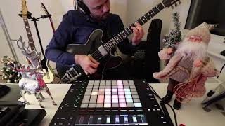 ➤ Jingle Bell Rock  Ableton Live amp Push 2 Guitar Cover oneminutebeat 6 [upl. by Tormoria]