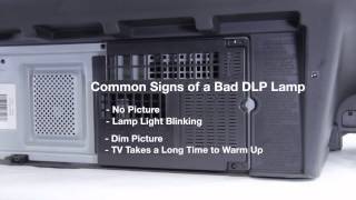 Mitsubishi DLP TV Repair  Bad DLP Lamp  How to Fix Common DLP Lamp Issues in Mitsubishi DLP TVs [upl. by Adina120]