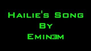 Hailies Song Original UNCUT Lyrics by Eminem  Lyrics  Download HD [upl. by Akeret]