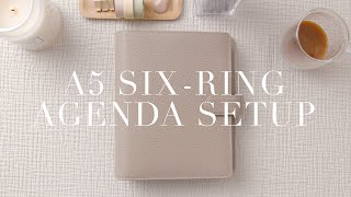 A5 6Ring Agenda 2023 Setup  Filofax [upl. by Yduj]