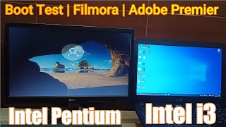 Intel Pentium vs intel i3 Boot Test  Speed test [upl. by Richman]