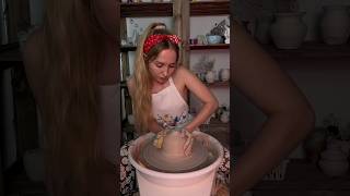 🤭💕 pottery potterygirl ceramic relaxing clay asmr shorts [upl. by Pastelki337]