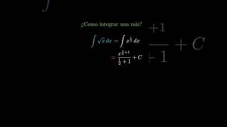 Matemáticas fácil explicación rápida integrando una raiz matematicabasica matematicas numeros [upl. by Garzon]