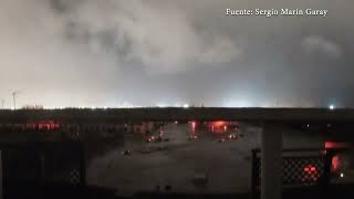 Así se inundó Alfafar una cámara instalada en una terraza captó toda la tragedia [upl. by Atiuqal]