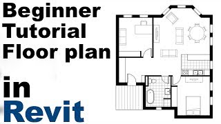 Revit Beginner Tutorial  Floor plan part 1 [upl. by Rojam741]